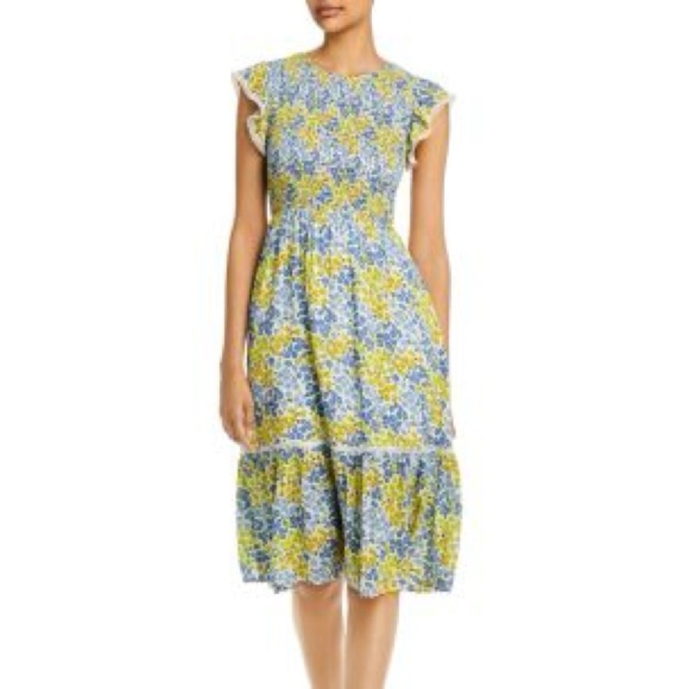 Lost + Wander Pick Me Midi Dress Size L Euc View 2